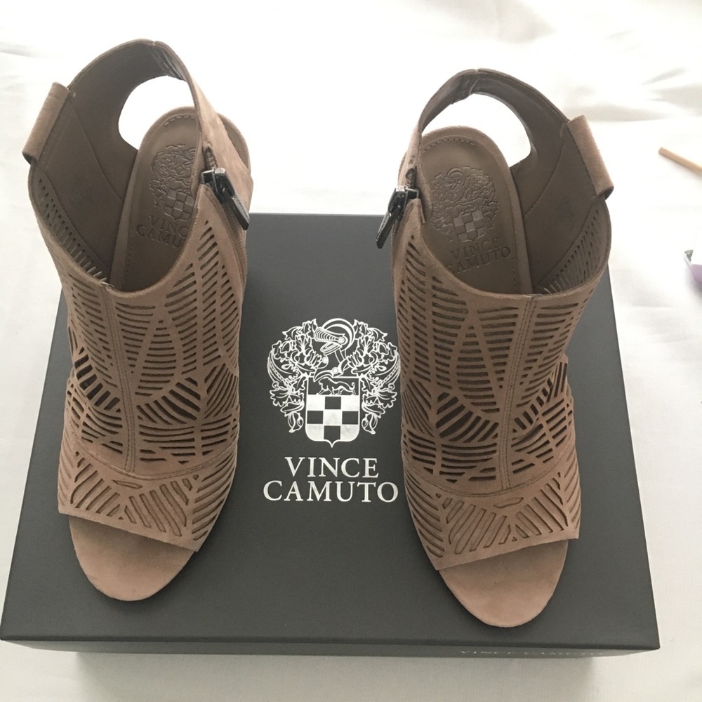 Vince Camuto Peep Toe Booties